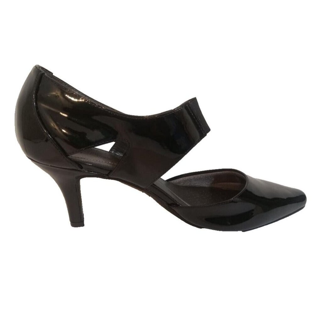 Life Stride Sandal Heel Shoes Kelsey Womens 12M Black Ankle Strap Soft System - Picture 9 of 9